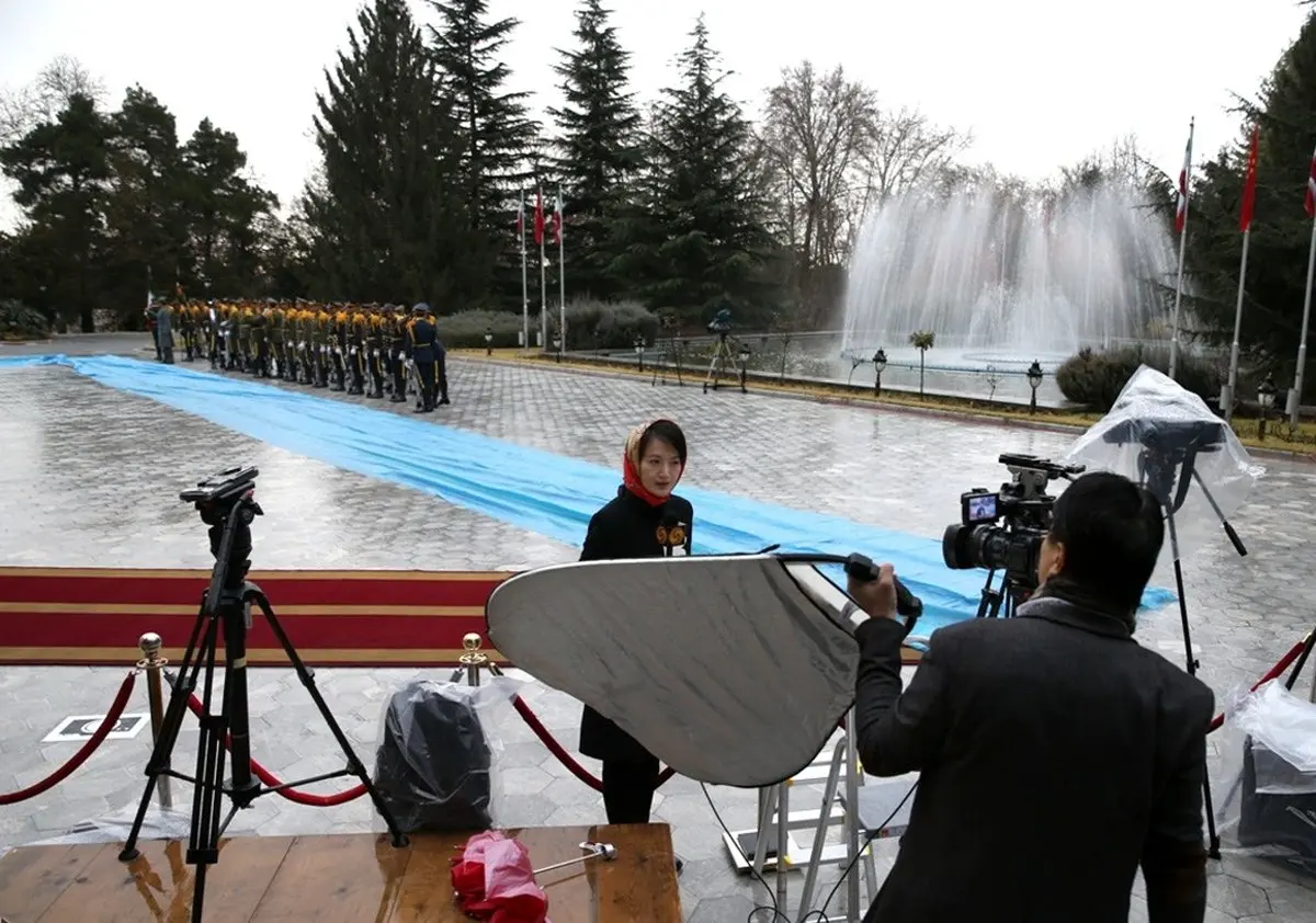 خبرنگاران چینی در کاخ سعدآباد/ عکس