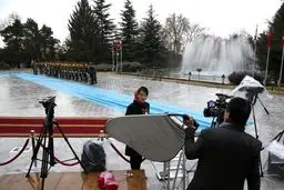 خبرنگاران چینی در کاخ سعدآباد/ عکس