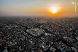 تصاویر هوایی از کربلا در صبح روز عاشورا