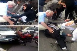 مداوای مصدوم حادثه ی رانندگی محور تبریز-اهر توسط توریست های هلندی + عکس