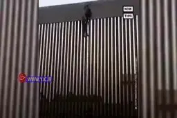 دیوار مرزی ترامپ با وزش باد تخریب شد! + ویدئو