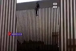 دیوار مرزی ترامپ با وزش باد تخریب شد! + ویدئو