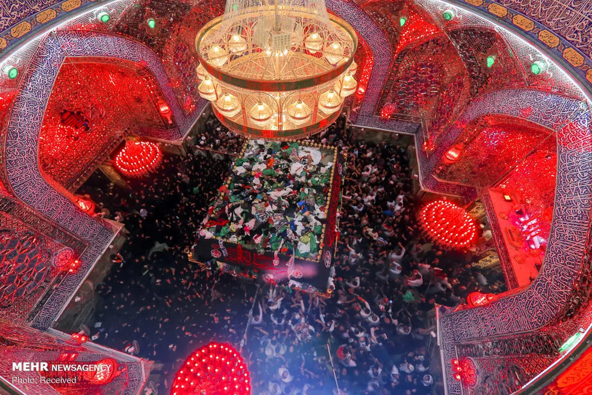عکس: حرم مطهر علوی در شب بیست و یکم ماه مبارک رمضان