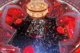 عکس: حرم مطهر علوی در شب بیست و یکم ماه مبارک رمضان