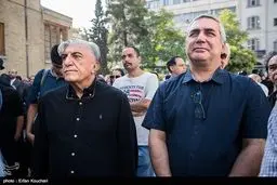 تصاویری از حضور سلبریتی‌های سینما در تشییع پیکر مرحوم ضیاء الدین دُری