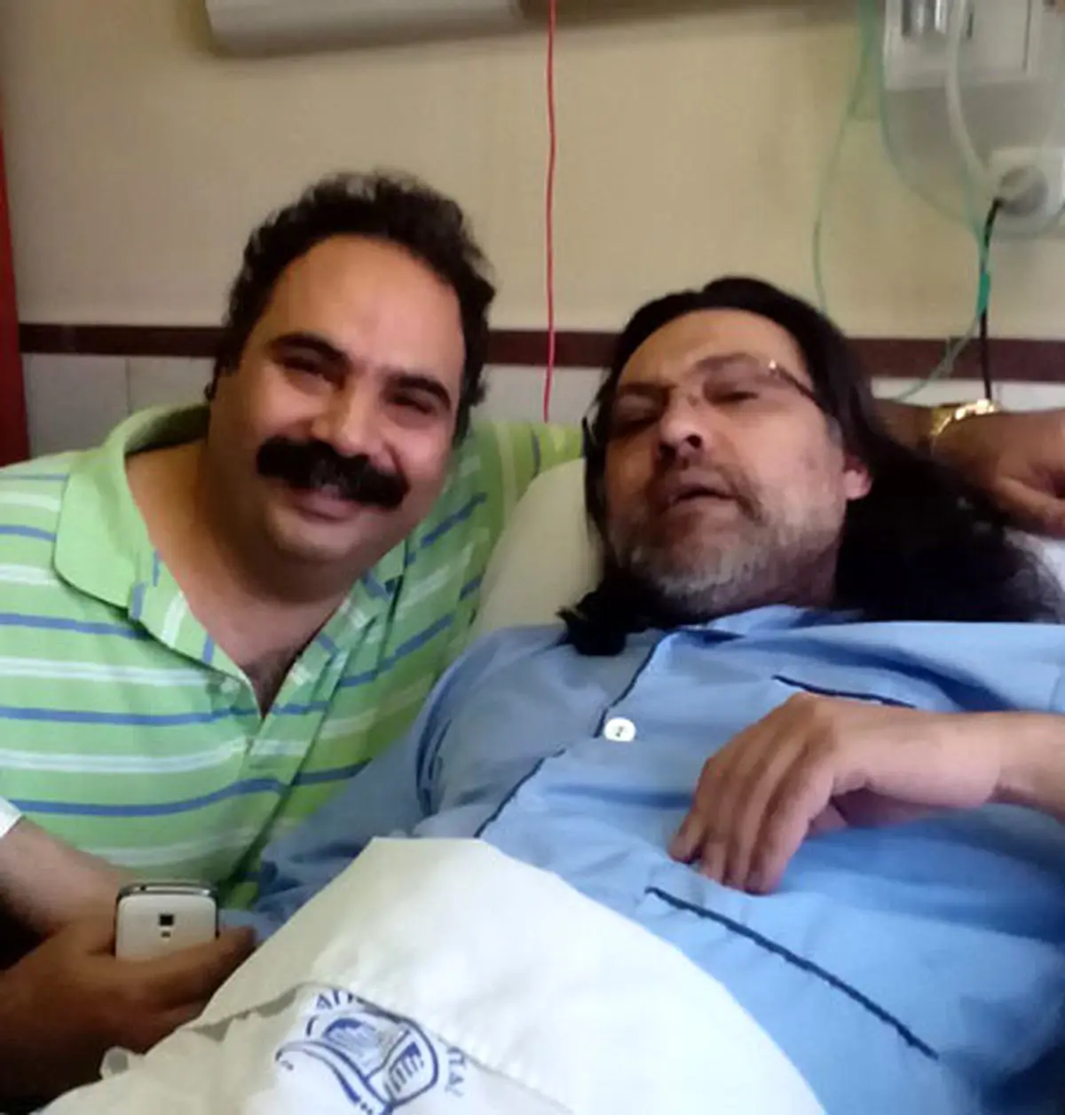 عیادت بازیگر طنز سینما از «رضا ایرانمنش»/عکس