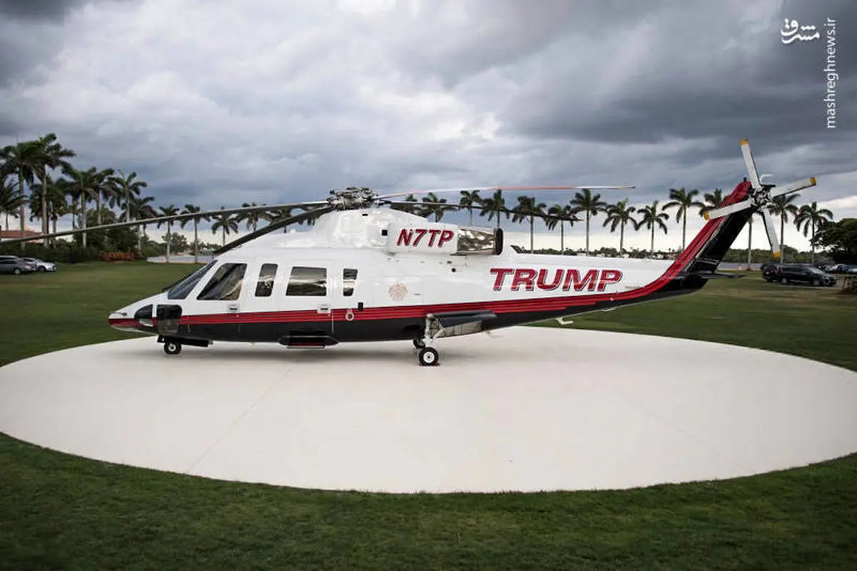 هلی‌کوپتر شخصی ترامپ/عکس