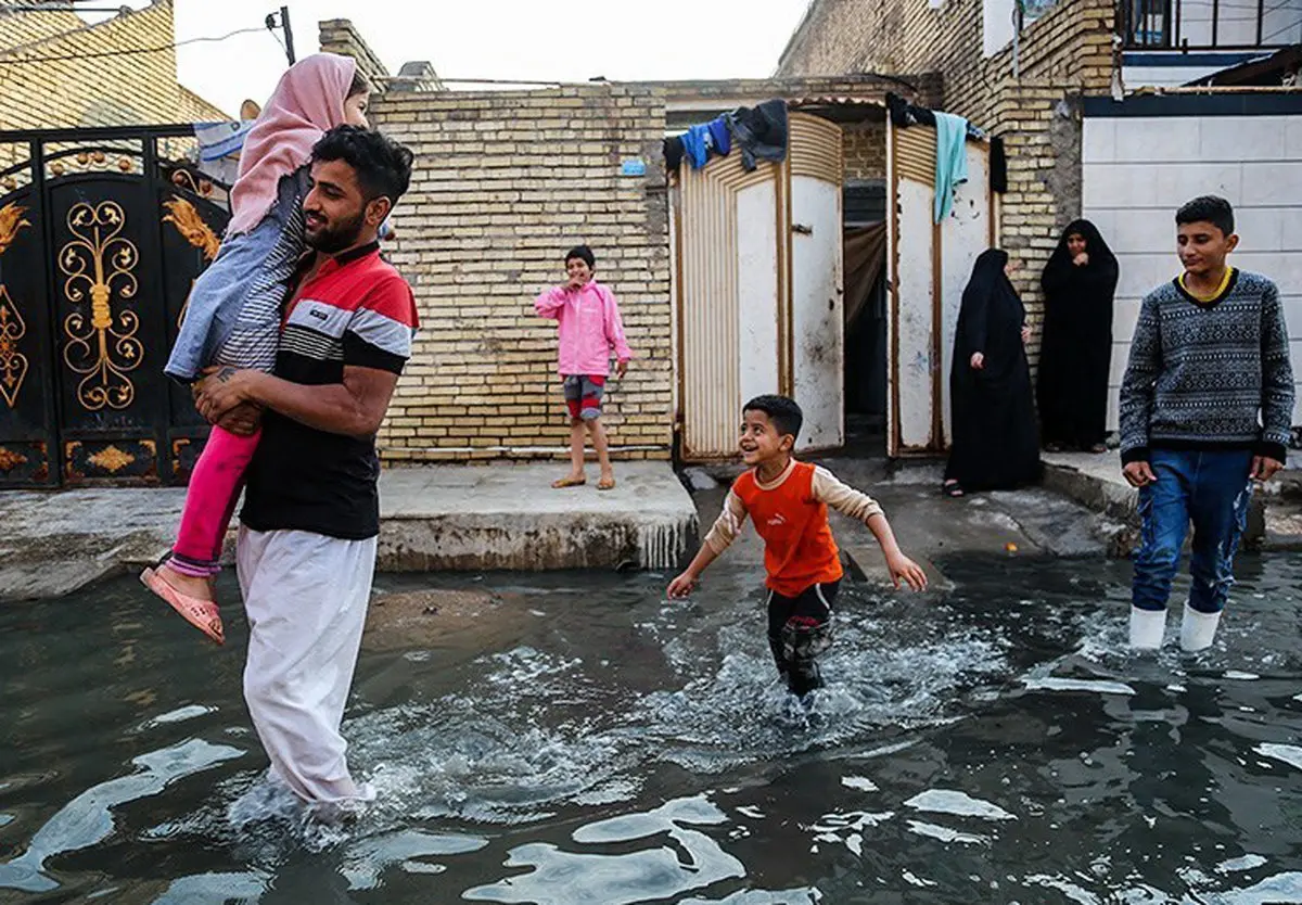 تصاویر / طغیان فاضلاب در خیابان های شهر کوت عبدالله در خوزستان