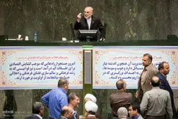 حمله لفظی به صالحی به مجلس/تصاویر