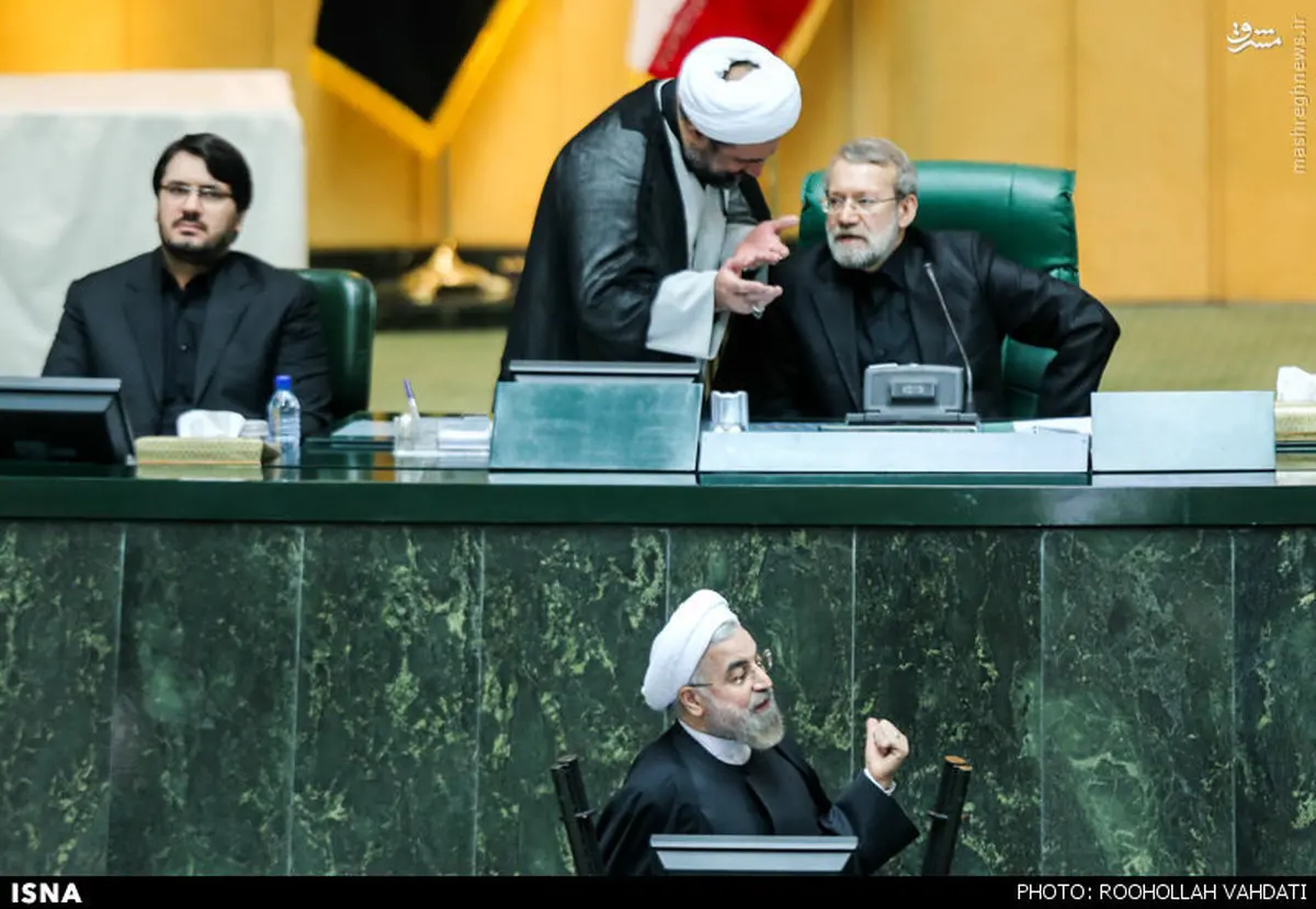 عکس موقعیت رسایی هنگام سخنرانی روحانی