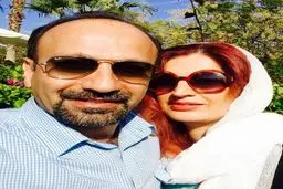 سلفی اصغر فرهادی و همسرش در آنتالیا