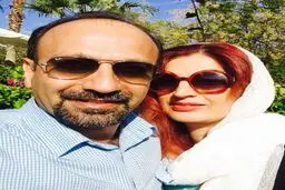سلفی اصغر فرهادی و همسرش در آنتالیا