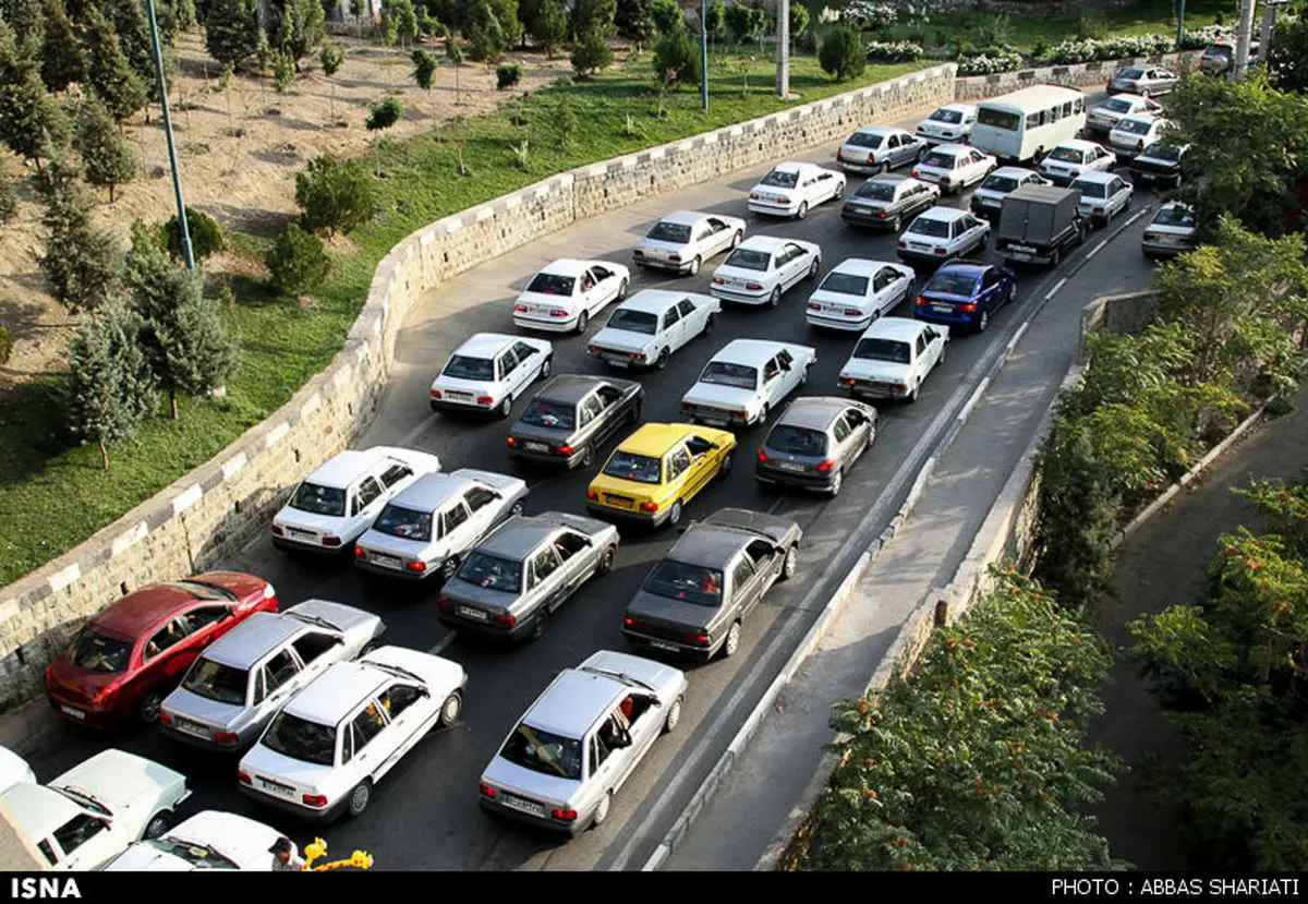 ترافیک سرسام‌آور جاده چالوس/ عکس