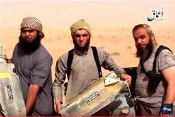 تصاویری از پهپاد سرنگون شده آمریکا توسط داعش