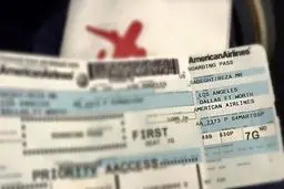 بلیت هواپیمای رضا صادقی برای سفر به آمریکا /عکس