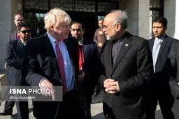 تصاویر دیدار وزیر خارجه انگلیس با رییس سازمان انرژی اتمی