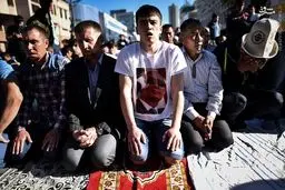 تصویر پوتین در نماز عید فطر مسکو!/عکس