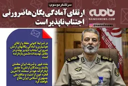 فوتوتیتر/ سرلشکر موسوی: ارتقای آمادگی یگان‌ها ضرورتی اجتناب ناپذیر است
