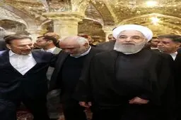 روحانی در حرم امیرالمومنین (ع)/تصاویر