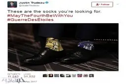 جوراب‌های رنگارنگ نخست‌وزیر کانادا سوژه رسانه‌ها شد!/تصاویر