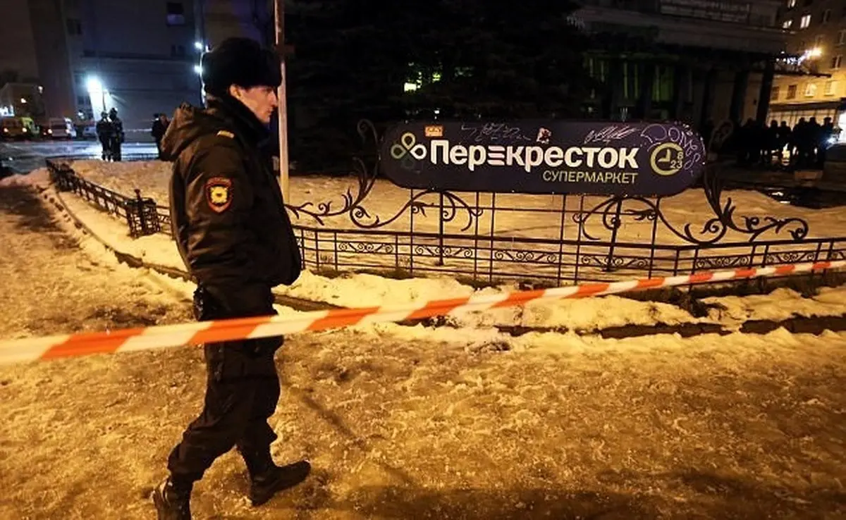 انفجار بمب در فروشگاهی در سن پترزبورگ روسیه/تصاویر