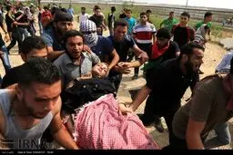 حمله نظامیان صهیونیست به جوانان غزه /تصاویر