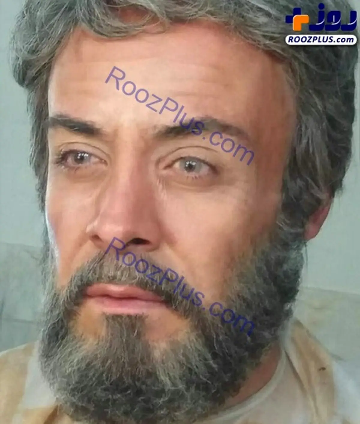 گریم حرفه ای بازیگر معروف در نقش یک پیرمرد+عکس