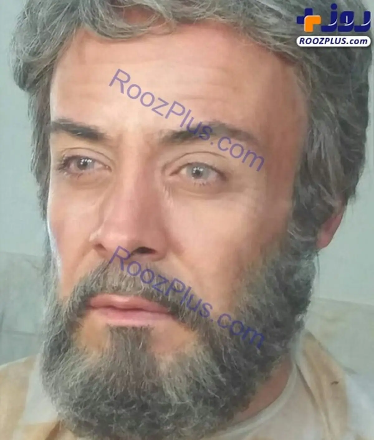 گریم حرفه ای بازیگر معروف در نقش یک پیرمرد+عکس
