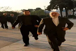 استقبال از ظریف و روحانی در مجلس/ تصاویر