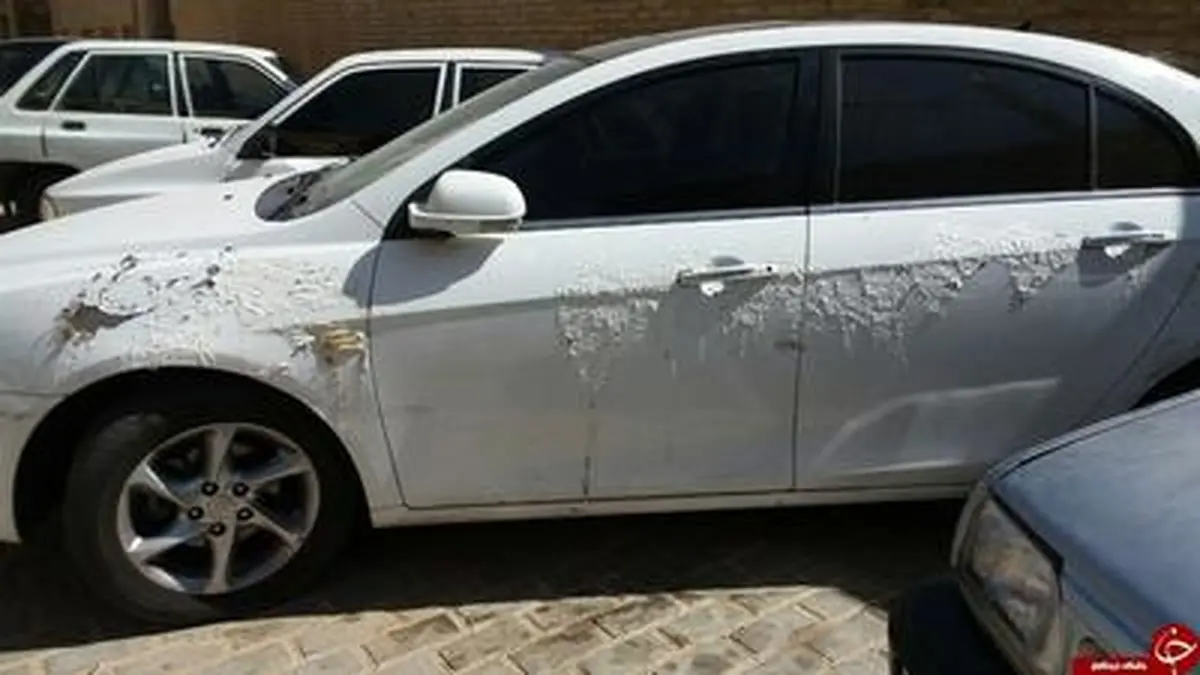 اسیدپاشی بر روی خودروهای لوکس/تصاویر