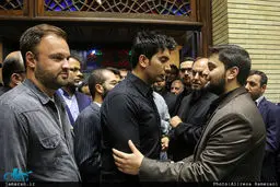فرزاد فرزین به مجلس ختم پدر وحید حقانیان رفت(عکس)