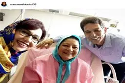 خانم بازیگر عزادار شد/عکس