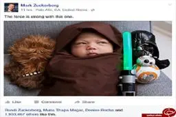 دختر مالک فیسبوک در لباس جنگ ستارگان/ عکس