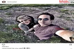 سلفی رامین راستاد به همراه همسرش/ عکس