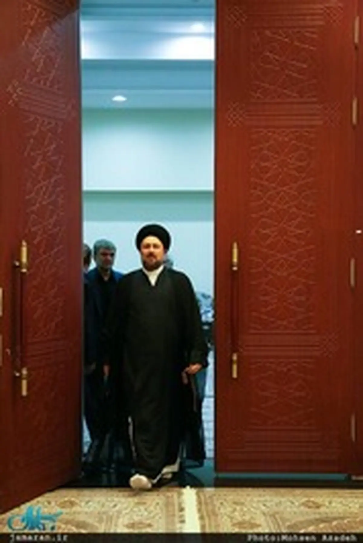 ناطق نوری، معاون اول روحانی و سید حسن خمینی در مراسم احیا/ تصاویر