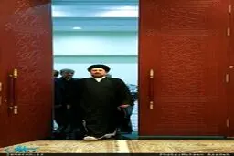 ناطق نوری، معاون اول روحانی و سید حسن خمینی در مراسم احیا/ تصاویر