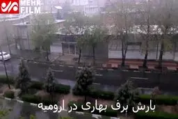 ببینید: بارش برف آذربایجان غربی را سفیدپوش کرد