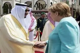حاشیه های دیدار مرکل و پادشاه عربستان/تصاویر