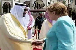 حاشیه های دیدار مرکل و پادشاه عربستان/تصاویر