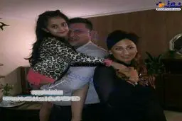 تیپ علی دایی و همسر و دخترش در منزل شخصی شان+عکس