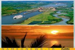 نمایی فوق العاده از طلوع و غروب خورشید در دو اقیانوس/ عکس