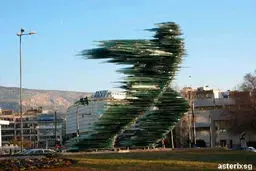 نمایی از سرعت بشر در آتن+ تصاویر