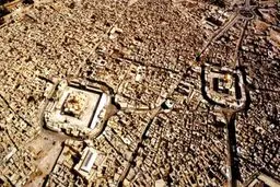 نخستین عکس هوایی ازکربلا عهد قاجار