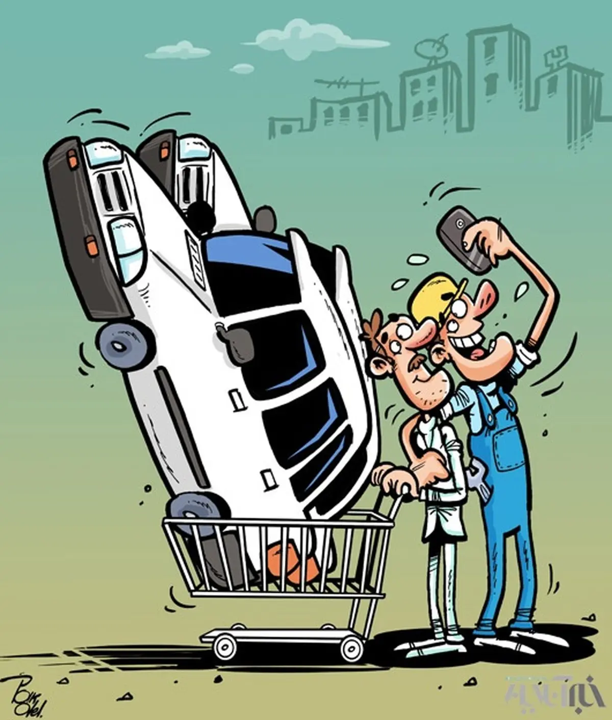 کاریکاتور/ چه می‌کنه این وام خودرو!