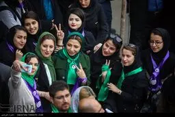 بانوان حامی روحانی در استان مرکزی/عکس