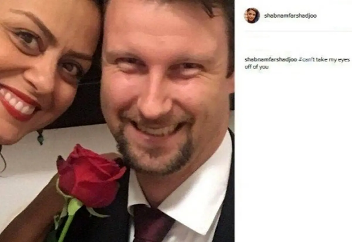 ازدواج بازیگر زن ایرانی با یک مرد خارجی/ عکس