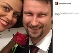 ازدواج بازیگر زن ایرانی با یک مرد خارجی/ عکس