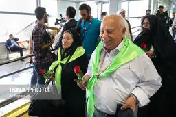 تصاویری از بدرقه اولین کاروان حجاج ایرانی