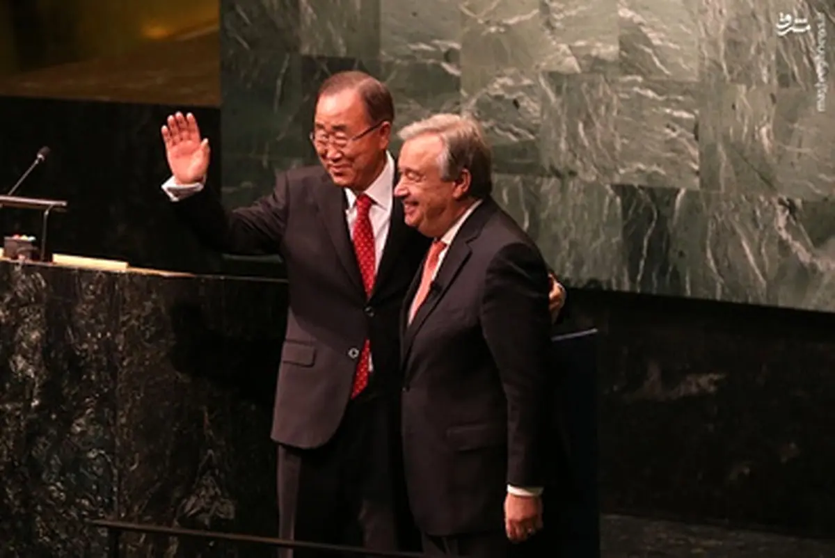 حواشی مراسم خداحافظی بان کی مون با سازمان ملل/تصاویر