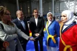 اولین نمایش بین‌المللی کشتی زنان ایران/عکس